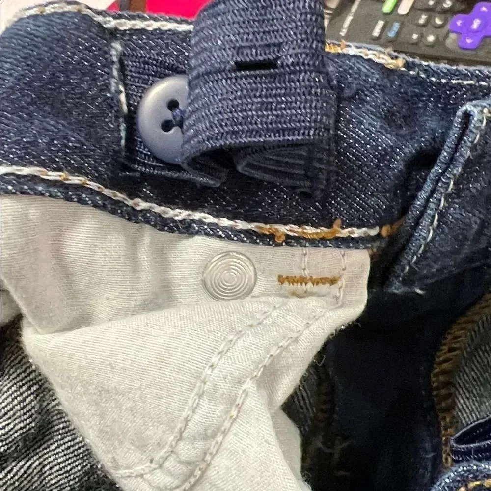 Carter’s dark blue denim straight leg jeans adjustable waist size 3T